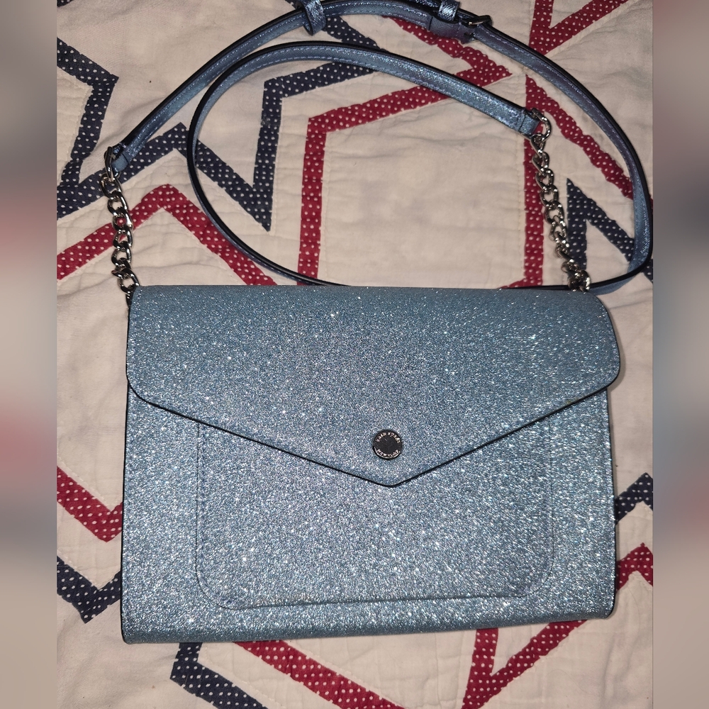 Kate Spade Frosty Sky Tinsel Flap  Crossbody